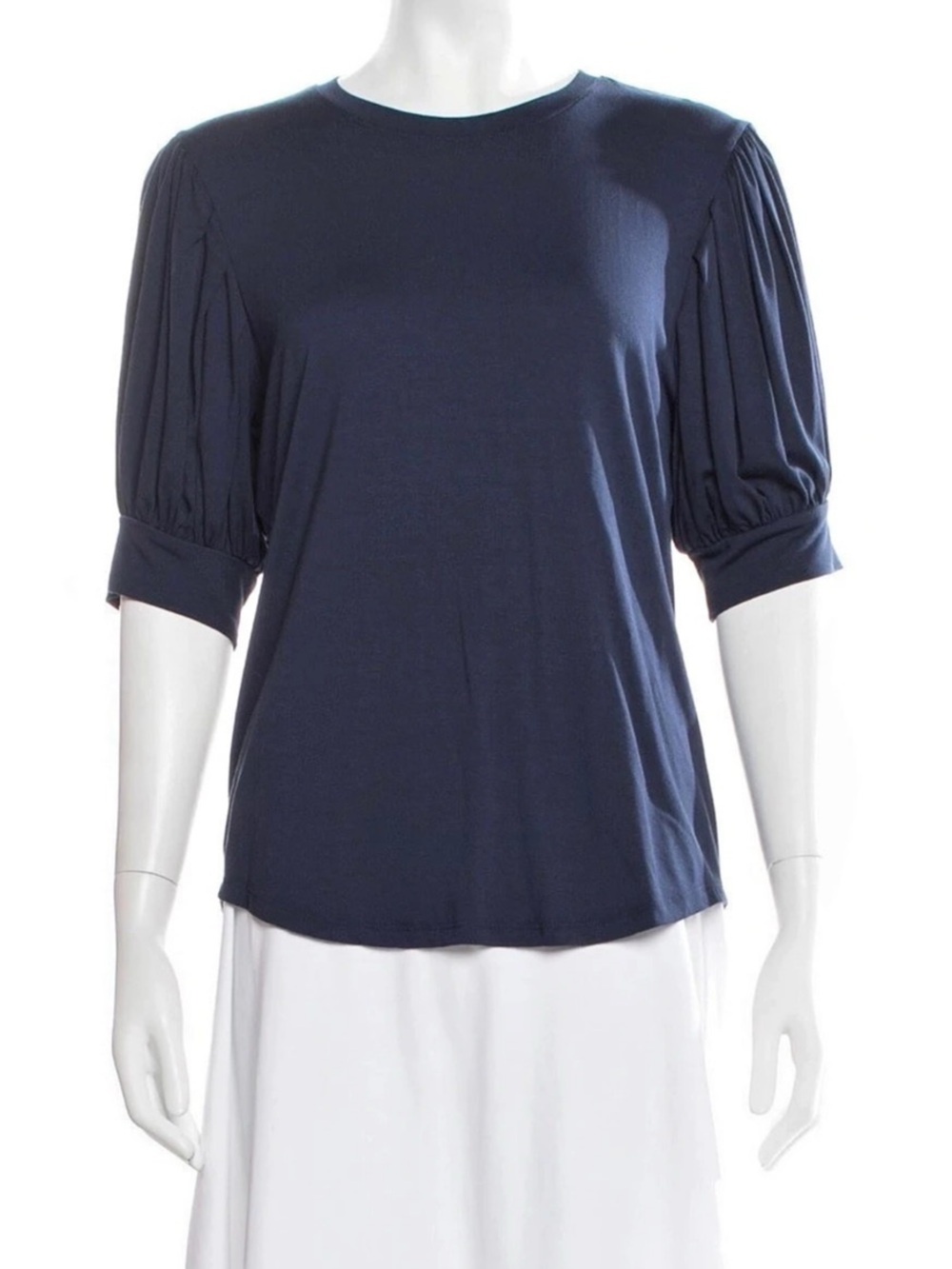 FRAME Crew Blouse Blue Size Large